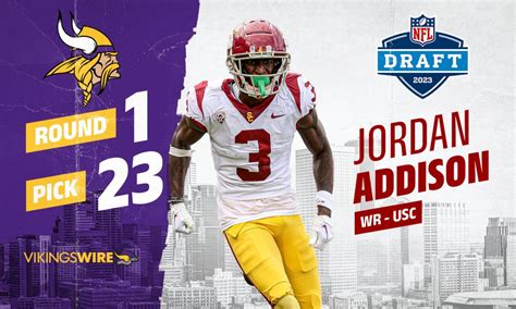 Vikings take USC WR Jordan Addison at No. 23 in NFL draft